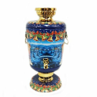Samovar Gift New Year Blue