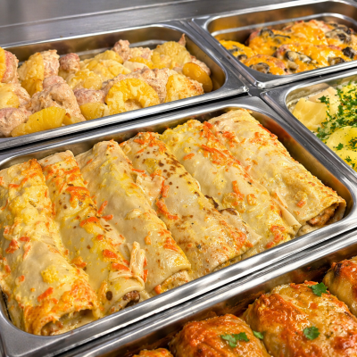 Crapes w/ chicken meat